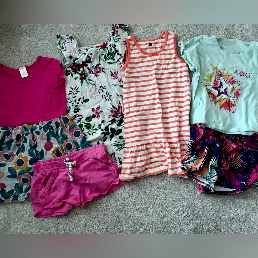 Tea and Gymboree Girl’s size 5 Clothing Bundle - 6 pieces w/American Girl shirt